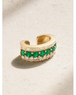 Anita Ko Lola 18-Karat, Emerald And Diamond Ear Cuff - Green