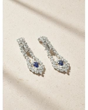 YEPREM 18-Karat, Sapphire And Diamond Earrings - Natural