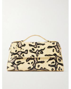 Proenza Schouler Tate Snake-Effect Leather Tote - Metallic