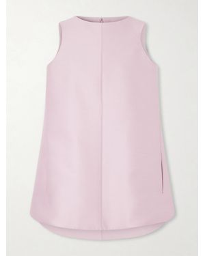 Balenciaga Sack Wool And Silk-Blend Cady Mini Dress - Pink