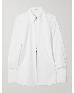 Interior The Freddy Hemd Aus Baumwollpopeline - Weiß