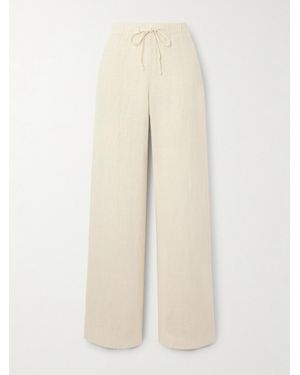 Fortela Jaleh Linen Straight-Leg Pants - Natural