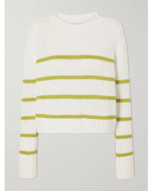 La Ligne Mini Marina Crochet-Knit Cotton Sweater - Natural