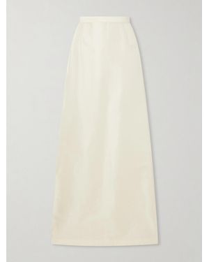 Gucci Silk-Satin Skirt - Natural