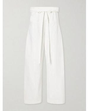 Matteau Fisherman Cotton-Twill Trousers - White