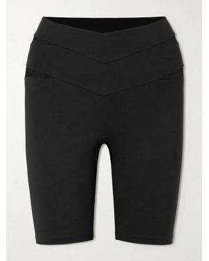 Eres Lonsbrough Tulle-Paneled Stretch-Jersey Shorts - Black