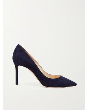 Jimmy Choo Romy 85 Suede Court Shoes - Blue