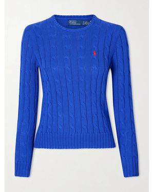 Polo Ralph Lauren Pullover Aus Baumwolle - Blau
