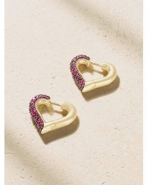 Lucy Delius Baby Chubby Love 14-Karat Ruby Earrings - Natural