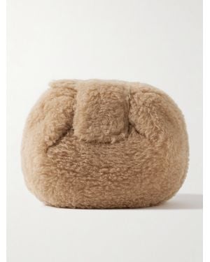 Gabriela Hearst Soft Demi Wool, Silk And Cashmere-Blend Clutch - Natural