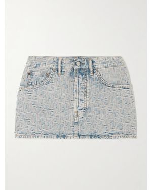 Acne Studios Mini-Jupe En Jean Jacquard - Bleu