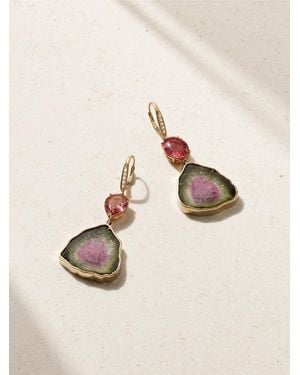 JIA JIA Tourmaline And Diamond Earrings - Natural