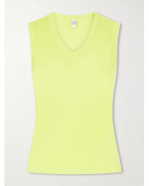 Flore Flore Jill Organic Cotton-Jersey Tank Top - Yellow