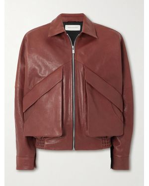 Magda Butrym Leather Jacket - Red