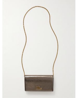 Chloé Iconic Schultertasche Aus Strukturiertem-Leder Mit Verzierungen - Weiß