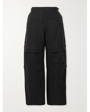 Wardrobe NYC Cotton-Ripstop Cargo Trousers - Black