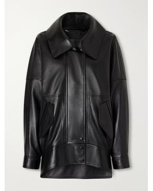Balenciaga Leather Biker Jacket - Black