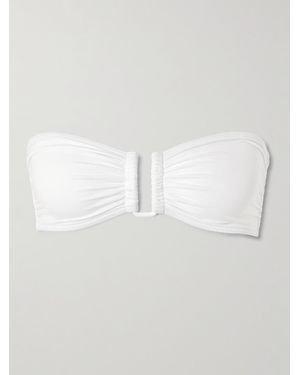 Eres Les Permanents Show Bandeau Bikini Top - White