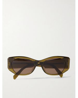 Celine Cat-Eye Acetate Sunglasses - Natural