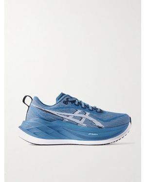 Asics Superblast 2 Rubber-Trimmed Recycled-Mesh Trainers - Blue