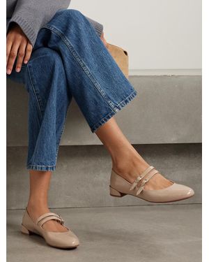 パンプス Sweet Jane mirrored leather Mary Jane flats Sweet Jane mirrored leather Mary Jane flats in gold