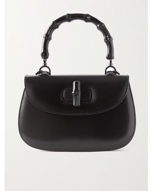 Gucci Bamboo 1947 Small Leather Tote - Schwarz