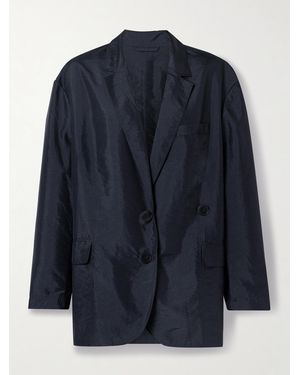 Tibi Liam Oversized Shell Blazer - Blue