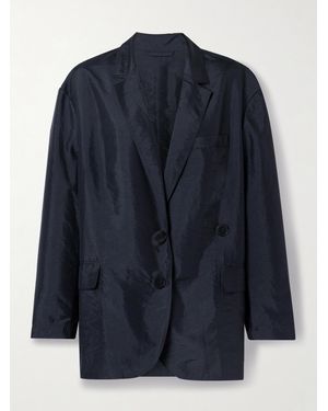 Tibi Liam Oversized Shell Blazer - Blue