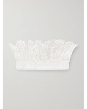 Erdem Cotton-Lace Collar - White