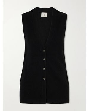 LeKasha Soyo Organic Cashmere Fitted Cardigan - Black