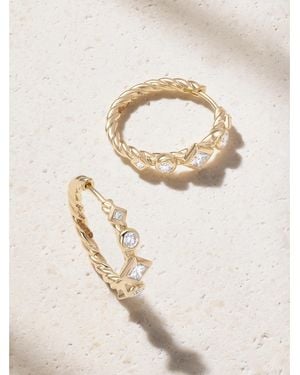 David Yurman 18-Karat Hoop Earrings - Natural