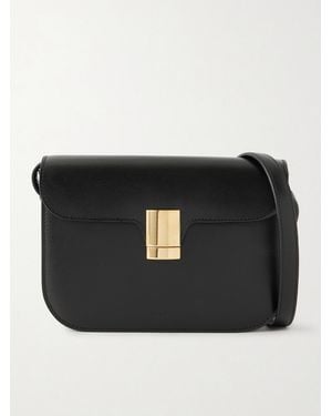 Calvin Klein Tilla Small Leather Shoulder Bag - Black