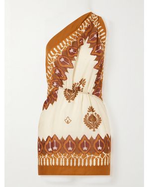 Johanna Ortiz Sun Traveller Printed Cotton-Voile Mini Dress - Natural