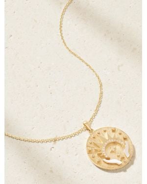 L'Atelier Nawbar Let There Be Light 18-Karat, Diamond And Mother-Of-Pearl Necklace - Natural