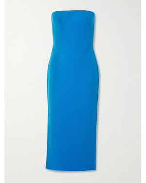 Alex Perry Trägerloses Midikleid Aus Crêpe - Blau