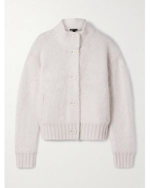 James Perse Cardigan En Cachemire Brossé Halo - Neutre