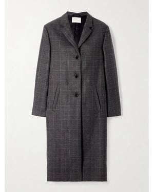 Veronica de Piante Blake Prince Of Wales Wool Coat - Grey
