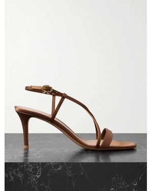 Gianvito Rossi 70 Satin Sandals - Black