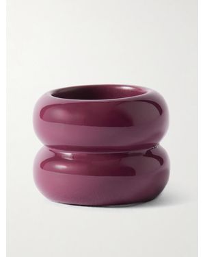 Uncommon Matters Breve Ring Aus Beschichtetem Holz - Lila