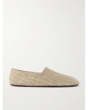 Loro Piana Andria Flache Schuhe Aus Canvas - Natur