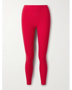 Alo Yoga Legging En Tissu Stretch Alosoft - Rouge