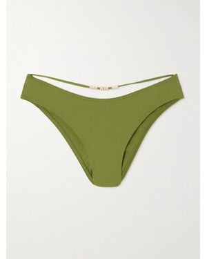 Eres Lava Bikini-Höschen Mit Verzierungen Und Cut-Out - Grün