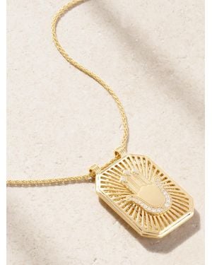 Marie Lichtenberg Hand Scapular 18-Karat Diamond Necklace - Natural