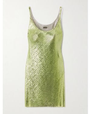 Rabanne Chainmail Mini Dress - Green