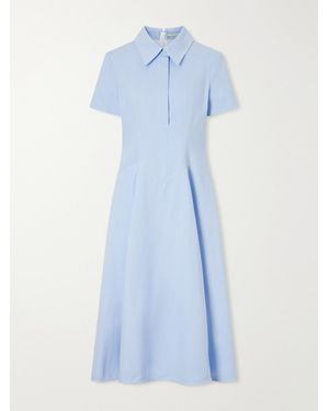 Emilia Wickstead Jody Denim Midi Dress - Blue
