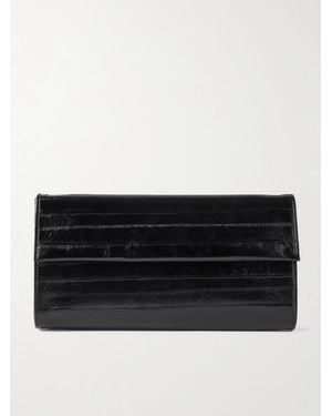 Le Sundial Lydia Eel Clutch - Black