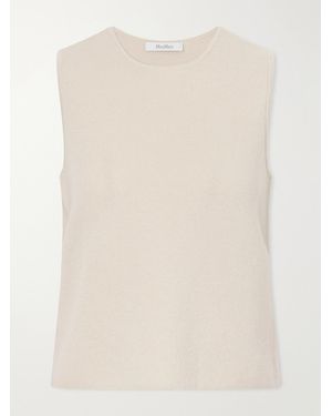 Max Mara Giochi Wool And Cashmere-Blend Tank - Natural