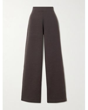 Lemaire Wool And Cotton-Blend Wide-Leg Trousers - Brown