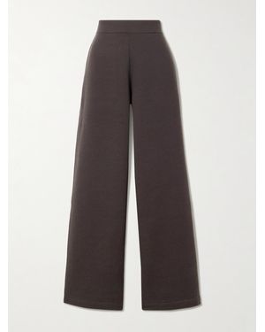 Lemaire Wool And Cotton-Blend Wide-Leg Pants - Brown