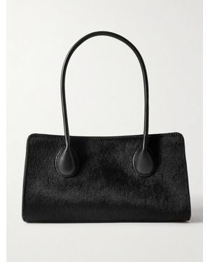 LIE STUDIO The Lou Calf Hair Shoulder Bag - Black